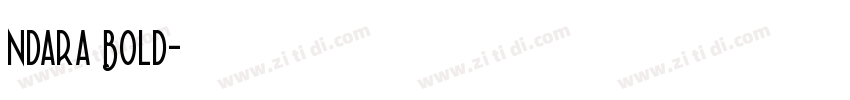 ndara Bold字体转换